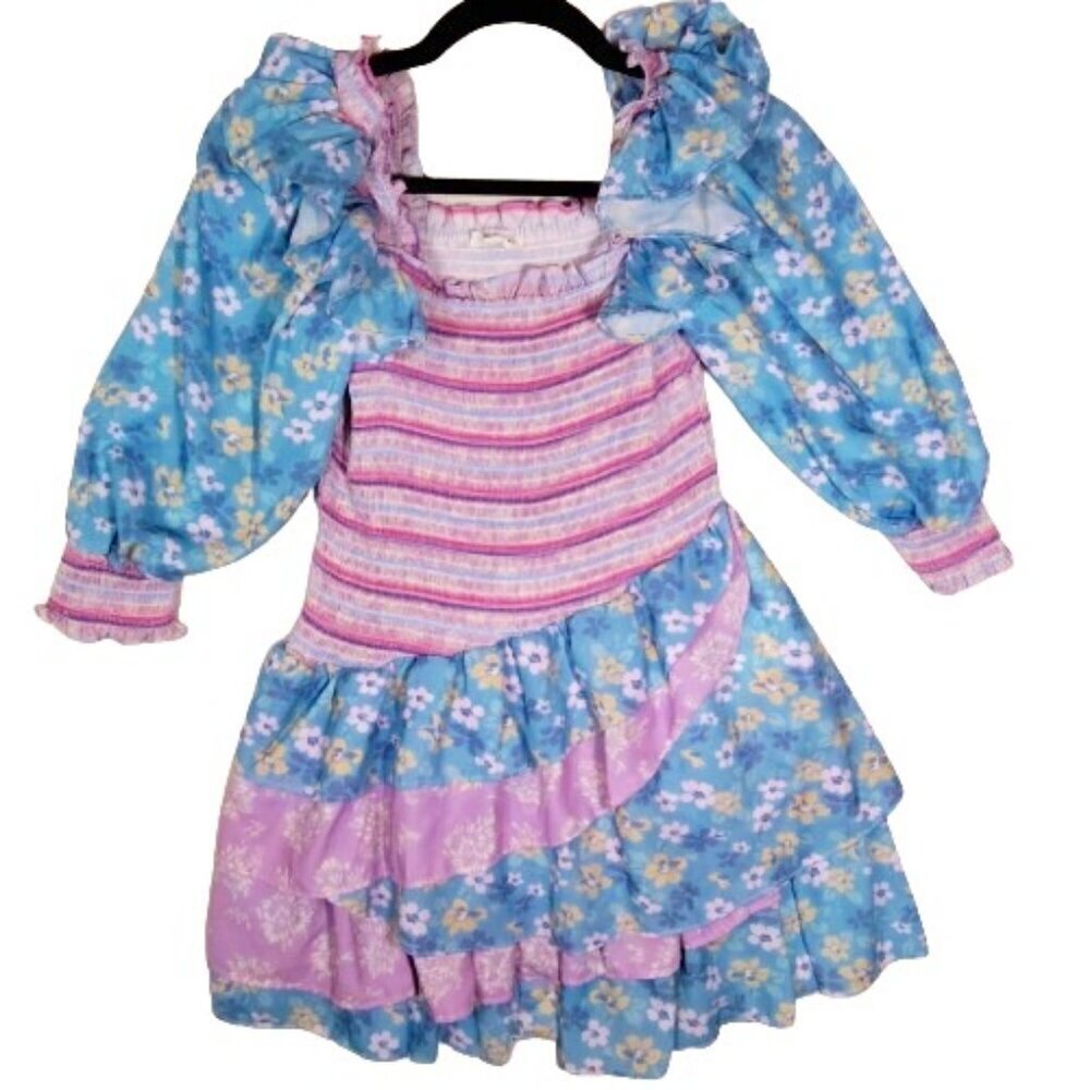 Yvonne & Love smocked floral mini dress